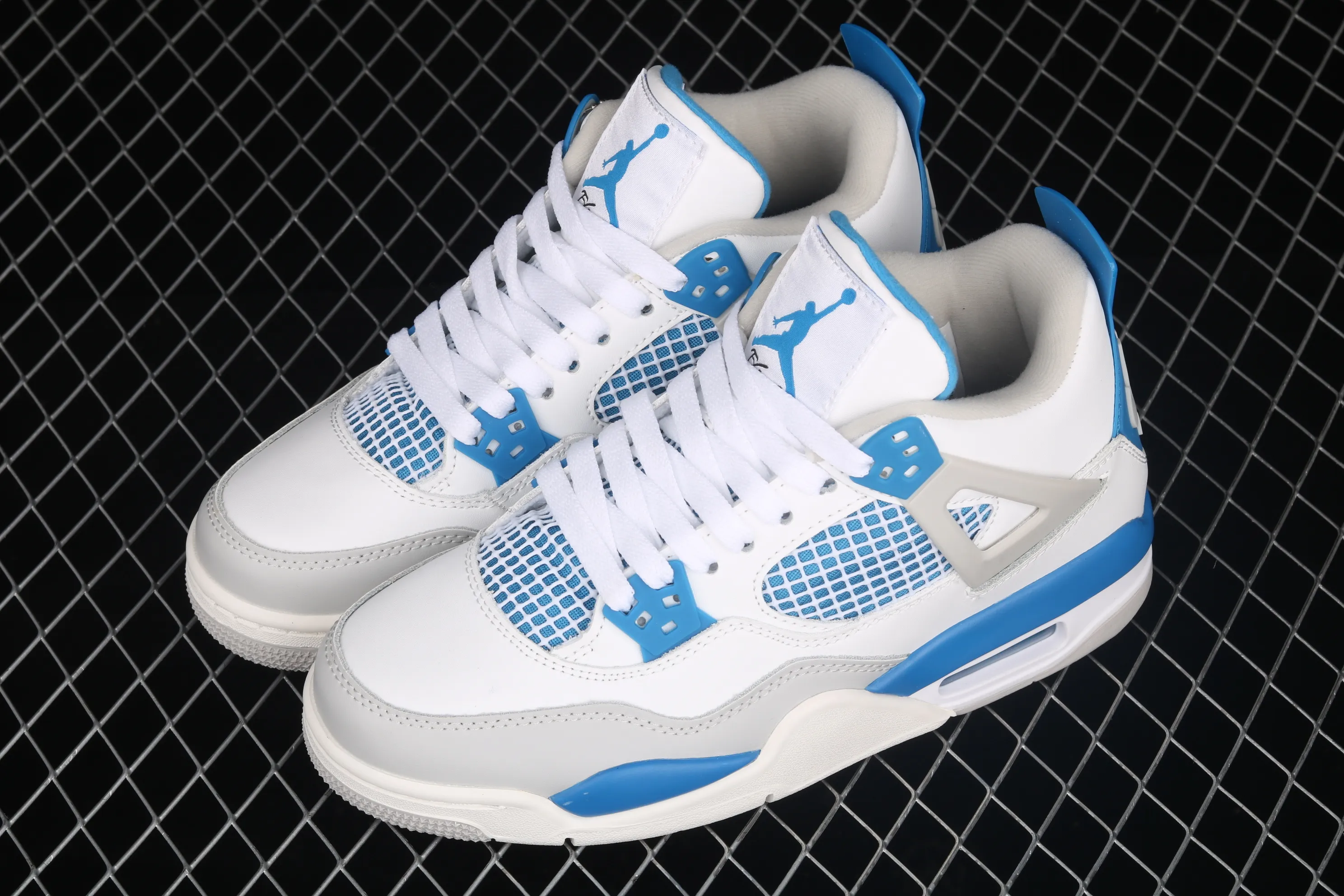 All categories Air Jordan Jordan series basketball shoes Air Jordan 4 G version Air Jordan 4 Retro "Military Blue" AJ4 Joe 4 white blue 308497-105